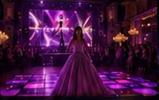 DJ para festa de 15 anos com pista de LED, painel de LED P3 e iluminação profissional em Minas Gerais