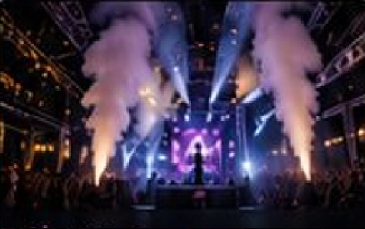 Adicionais para festas particulares com painel de LED P3, pista de LED, plataforma 360, efeitos especiais e robô de LED