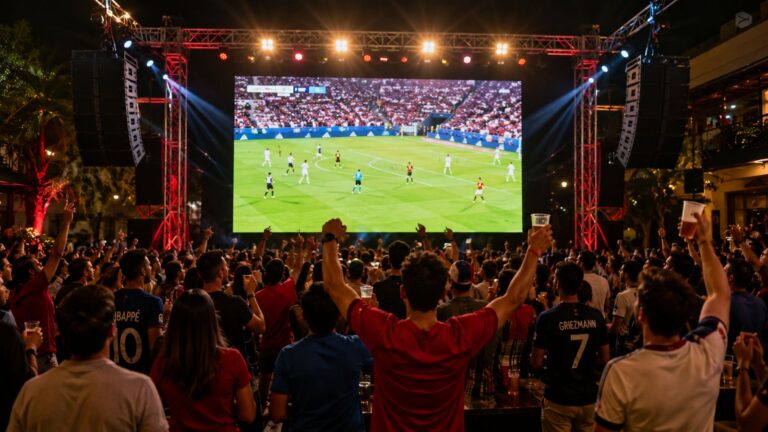 Painel de LED para Copa do Mundo, palestras, UFLA, empresas, igrejas, bares, restaurantes, eventos e transmissão de jogos em Lavras e região.