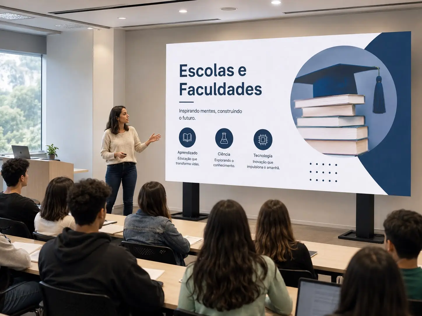 Painel de LED para escolas e faculdades em Lavras, Varginha e Minas Gerais